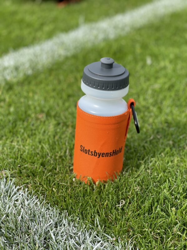 Drikkedunk med hillerød fodbold logo, orange, merchandise, slotsbyenshold