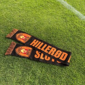 Hillerød Fodbold halstørklæde med logo i sort